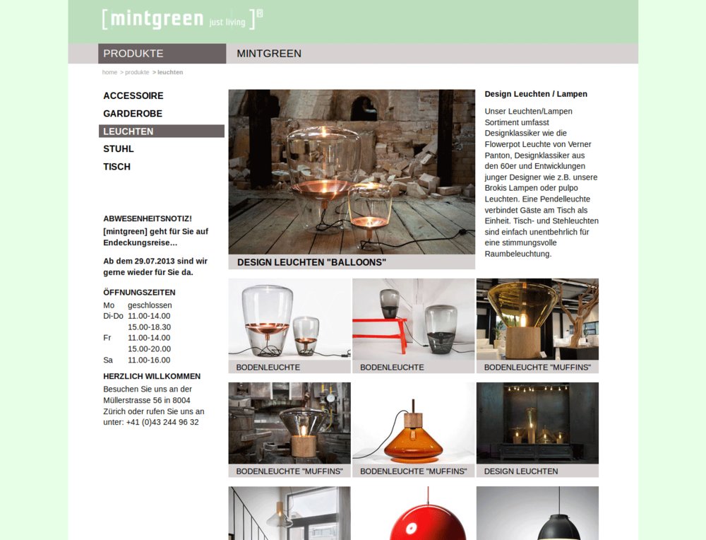 Hervorragende User Experience für Website und Online-Katalog eines Design-Möbel Ateliers - 1