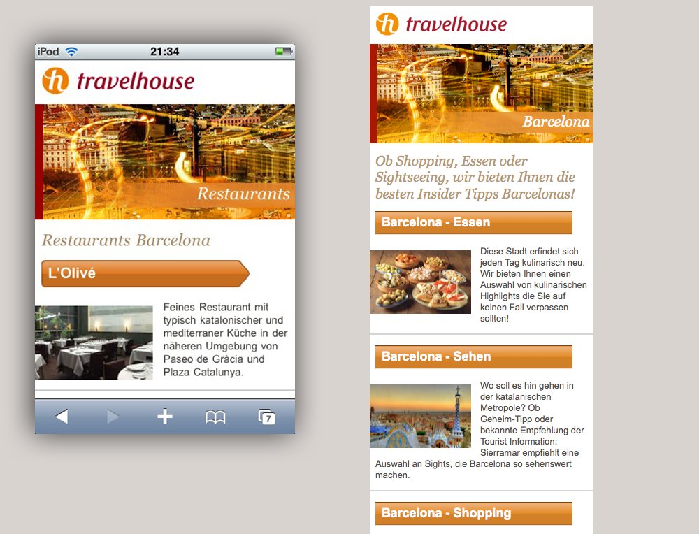 Der Mobile City Reiseführer für Smartphones mit Insider Tipps des Reise Spezialisten Travelhouse. Basierend auf dem Know How von Travelhouse und unserem Know How mit CMS Systemen kann das Projekt rasch realisiert werden.