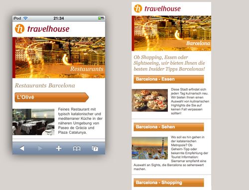 mobi.Travelhouse.ch, der Mobile City-Guide