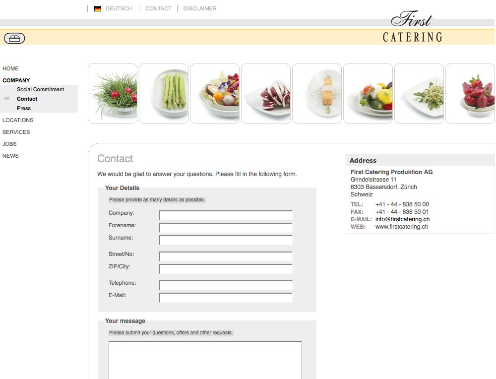 Webauftritt für weltweit tätigen Airline Caterer inkl. Standort Datenbank für Factsheet Generierung Web-to-print. - 4