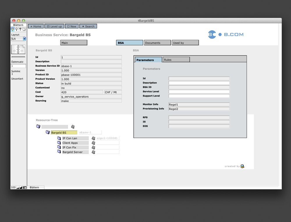 Prototyp für Eigenentwicklung von B.Com: Software für Service und Hosting Management - 2