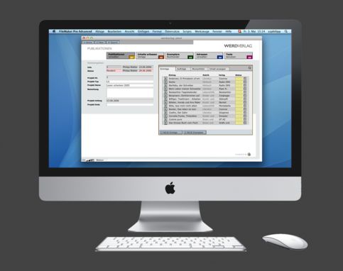 Werdverlag - Projekt-Tool zur Katalogproduktion