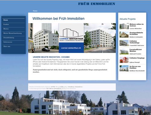 iPad/Smartphones optimierte Immobilien-Websites