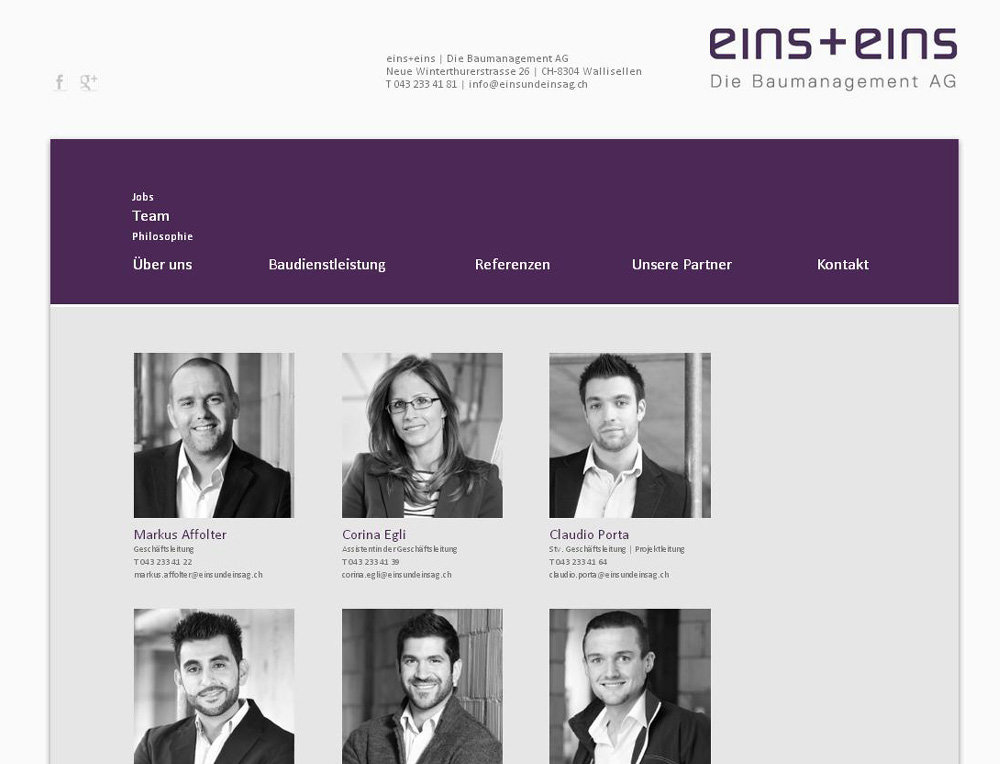 Responsive Website eines Generalunternehmers, basierend auf unserem Content Management System RIO CMS. - 1