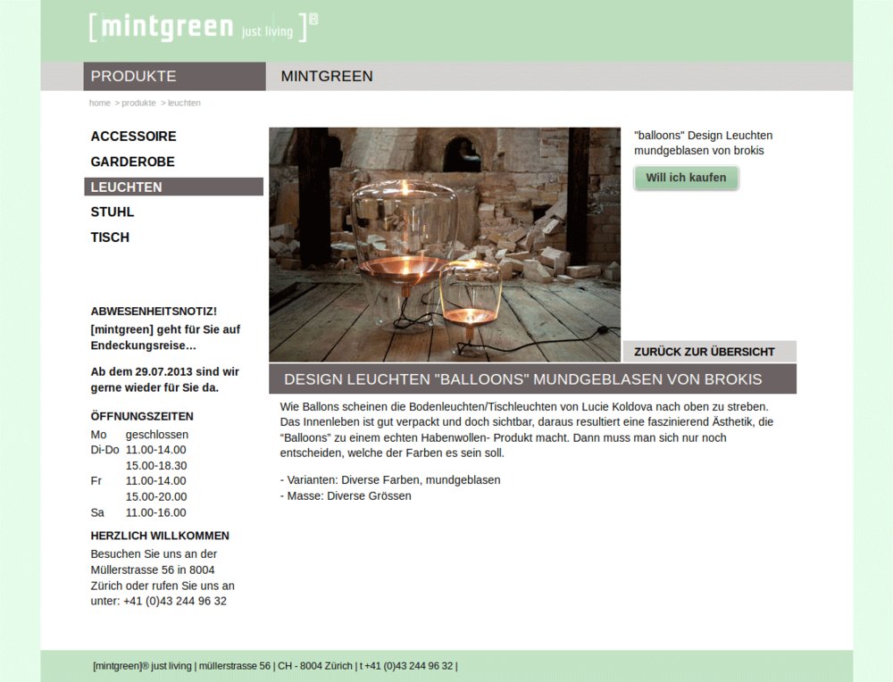 Hervorragende User Experience für Website und Online-Katalog eines Design-Möbel Ateliers - 2