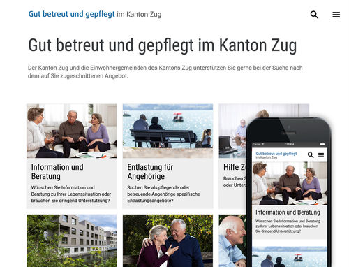 Kacheln - Senioren gerechtes Navigieren